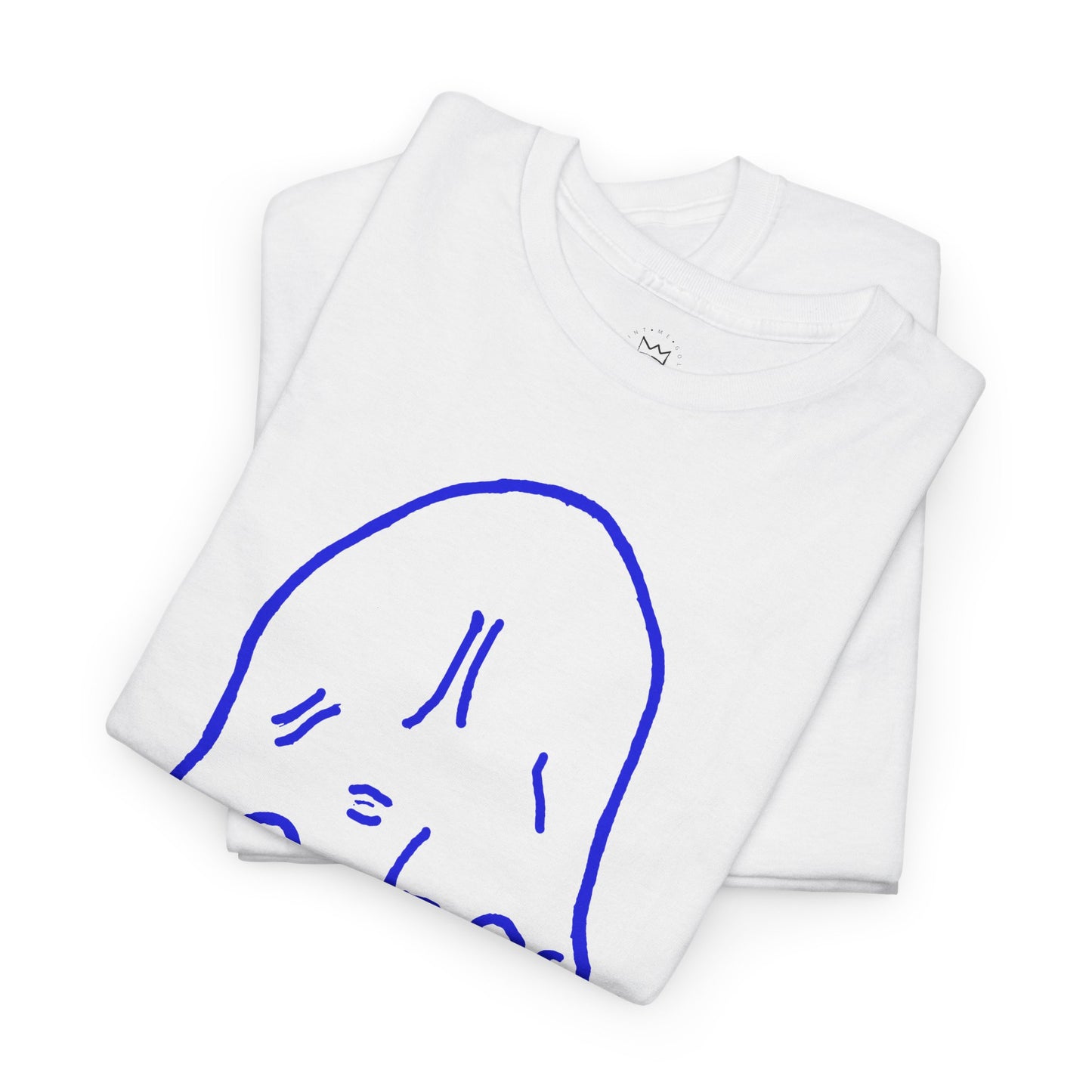 M-Hand Signature Tee "White & Blue"