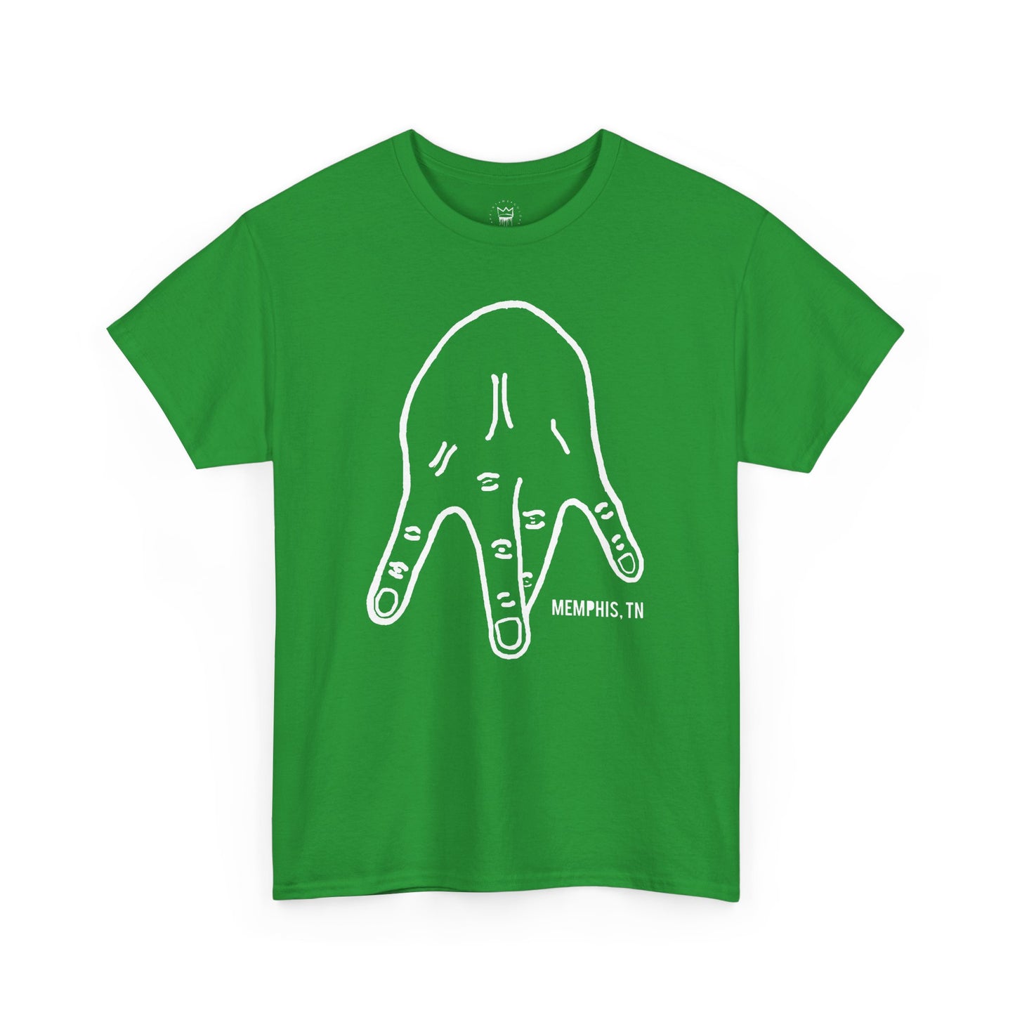 M-Hand Signature Tee "Green & White"