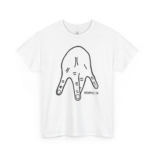 M-Hand Signature Tee "Icy White"