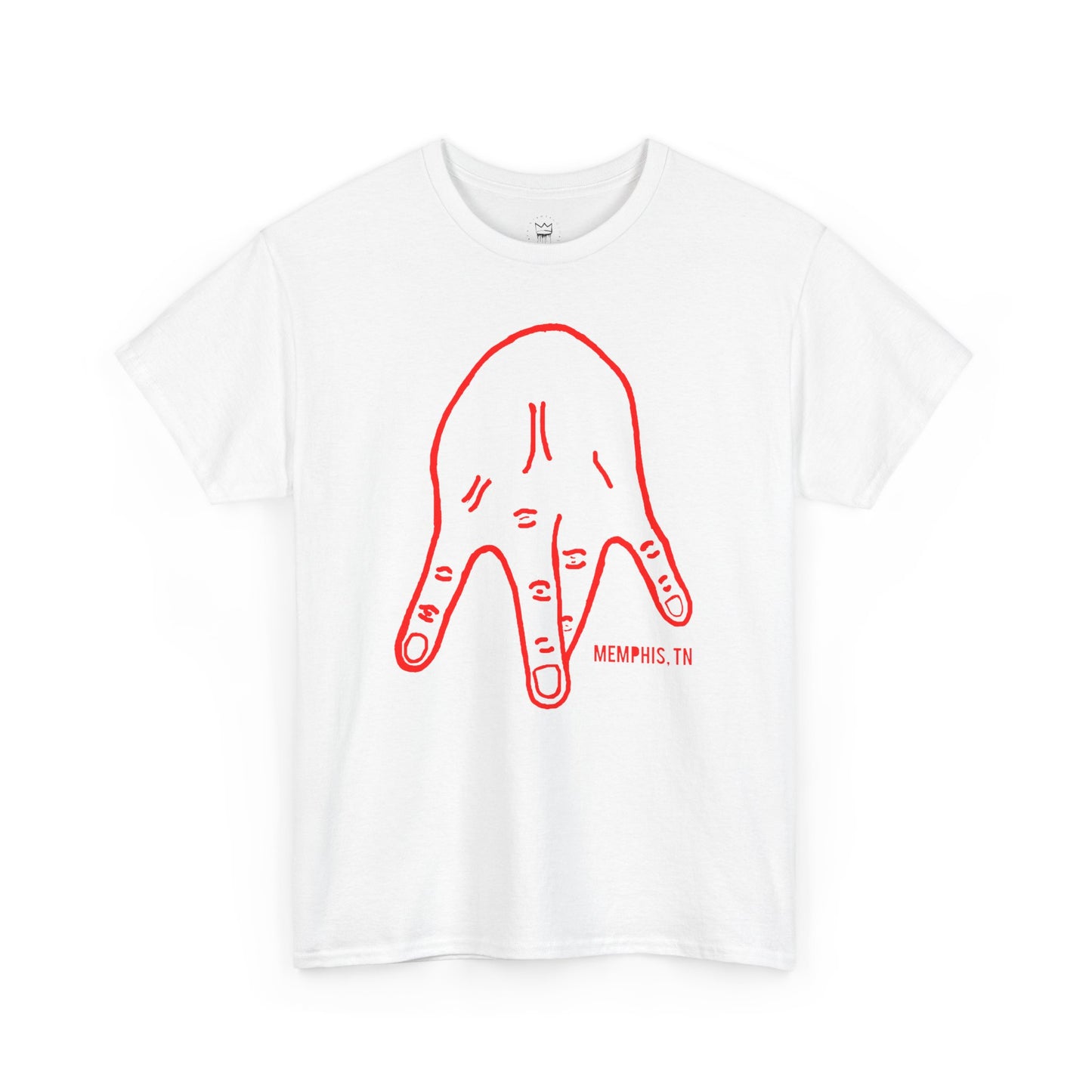 M-Hand Signature Tee "Fire Red"