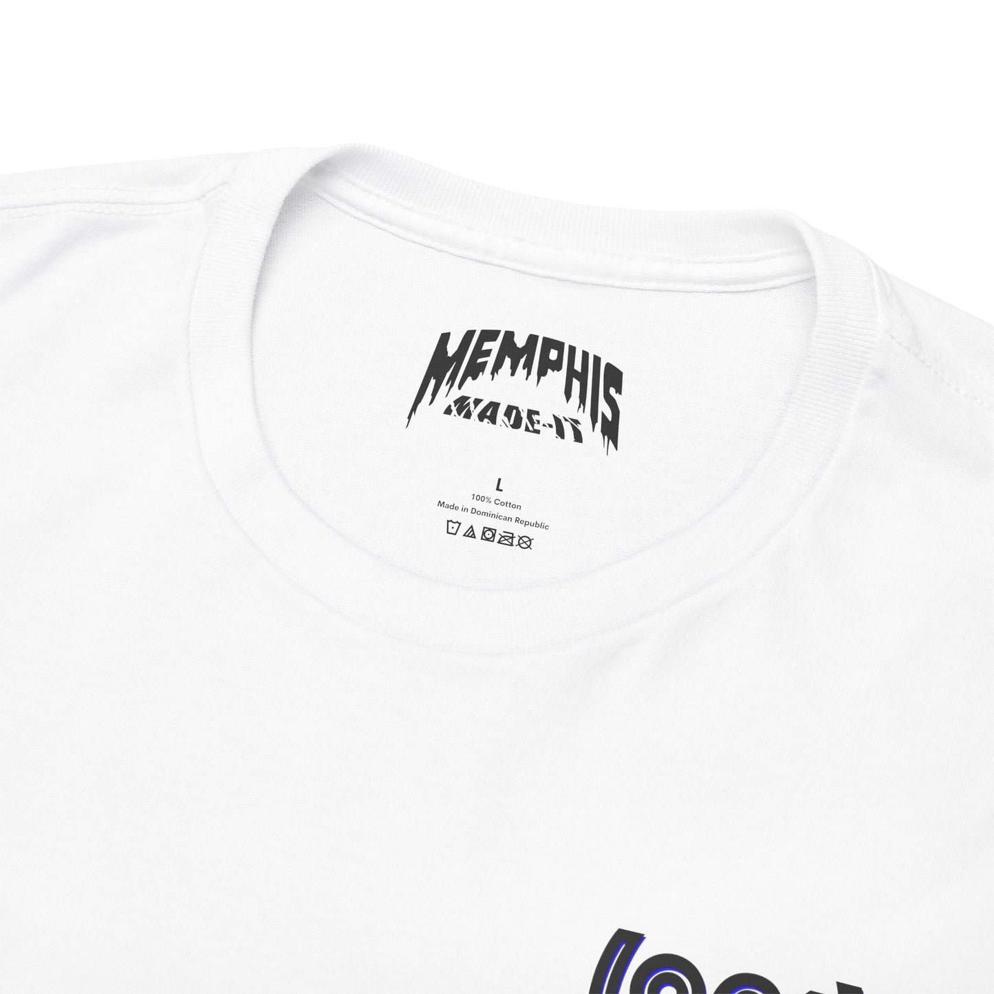 (901) Made Tee "White, Black & Blue"