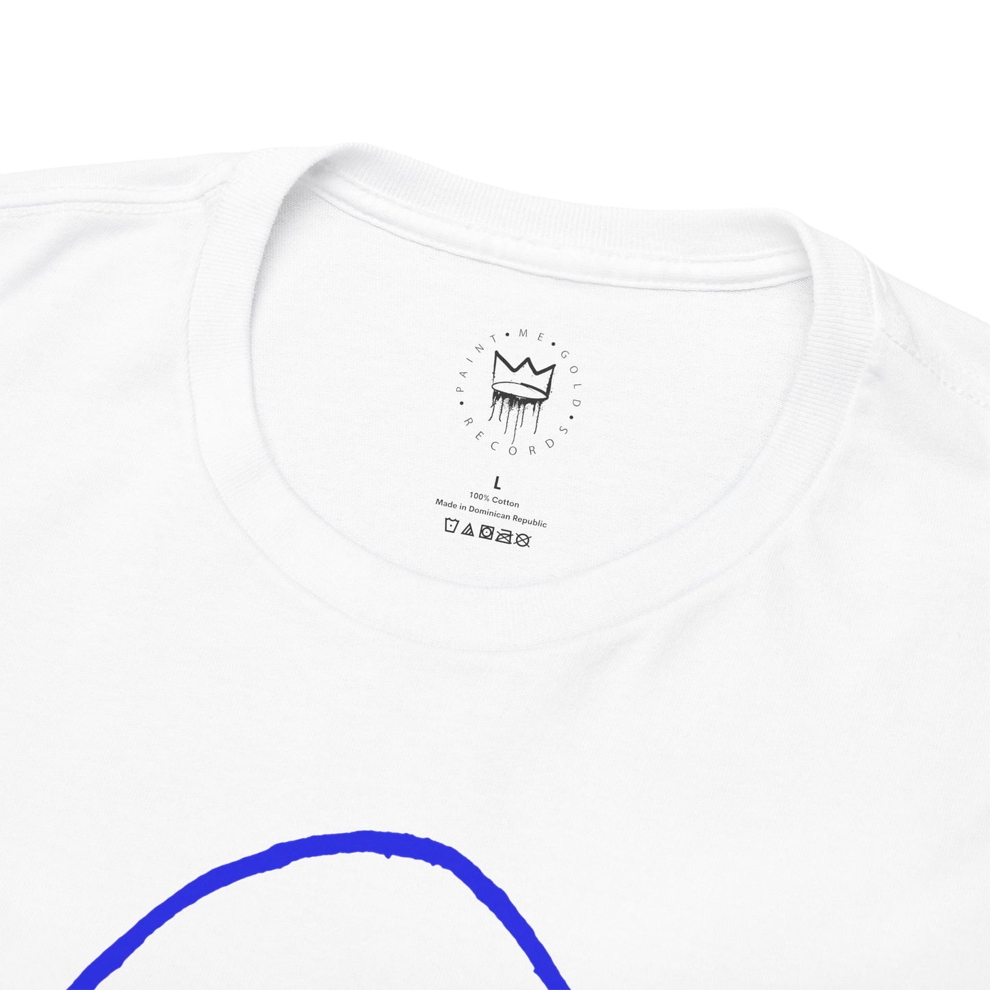 M-Hand Signature Tee "White & Blue"