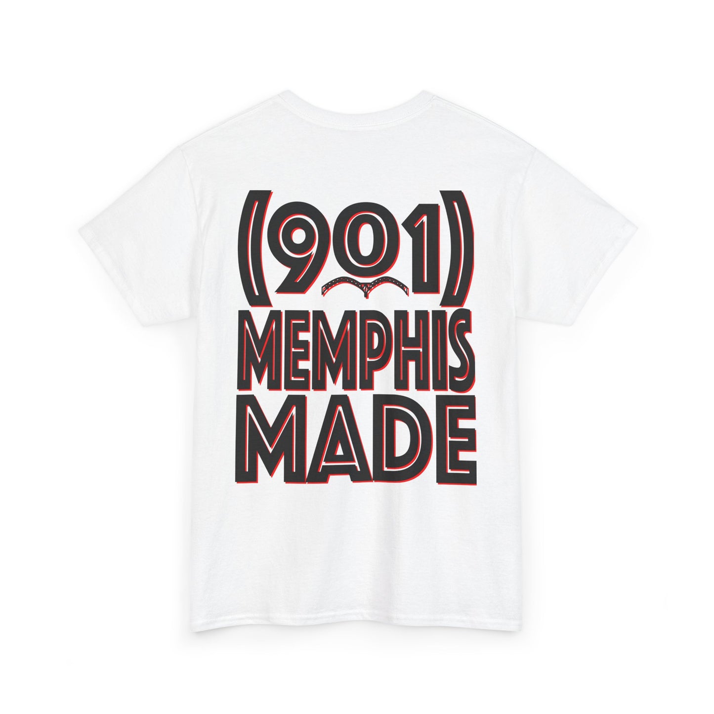 (901) Made Tee "White & Red"