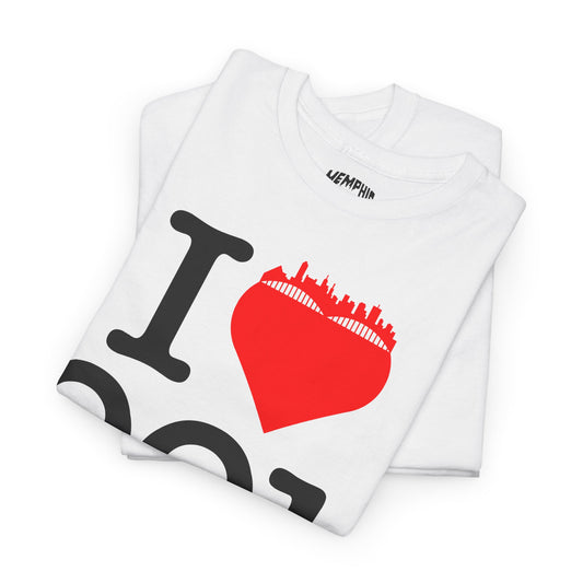 I Love 901 Tee "Red Heart"