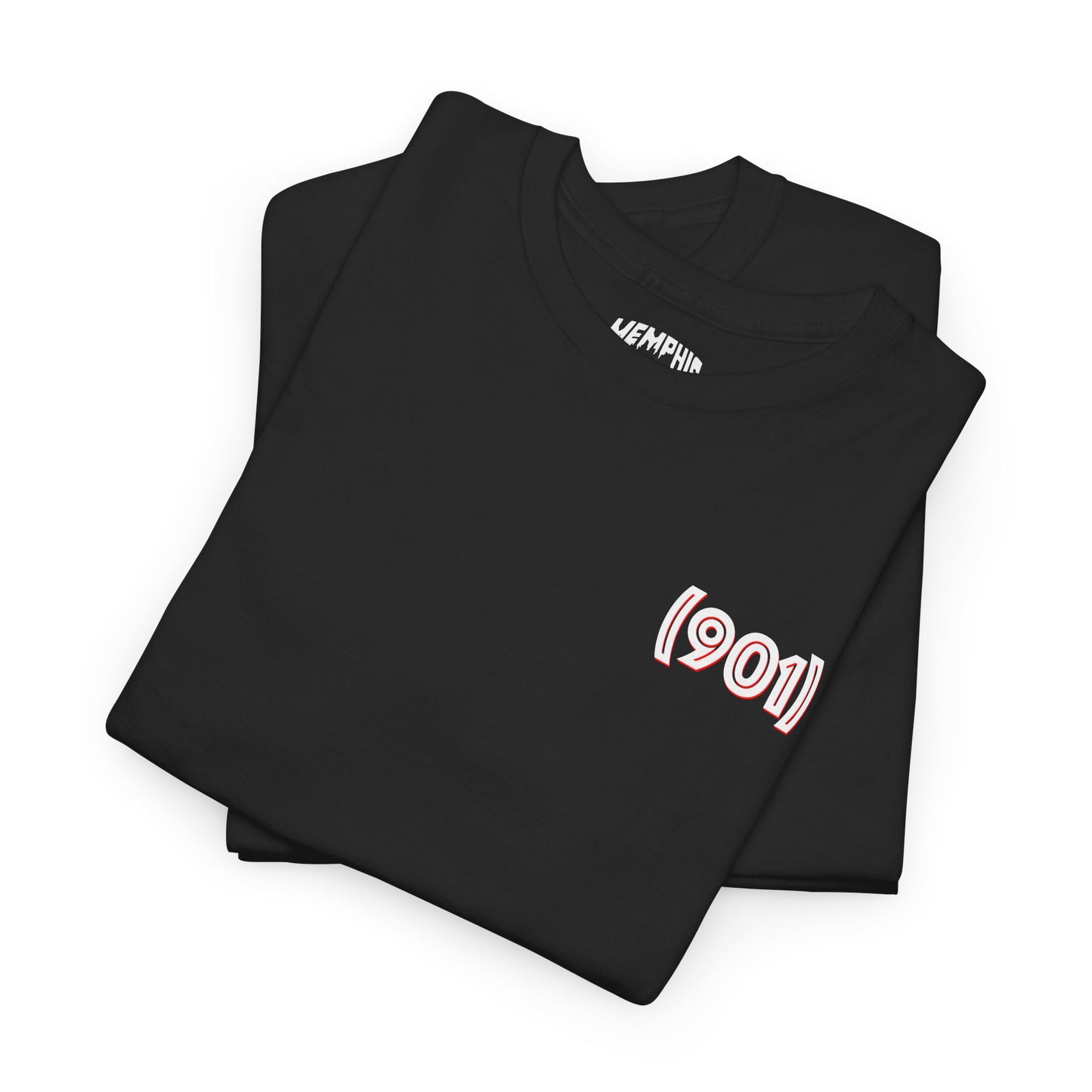 (901) Made Tee "Black, White & Red"