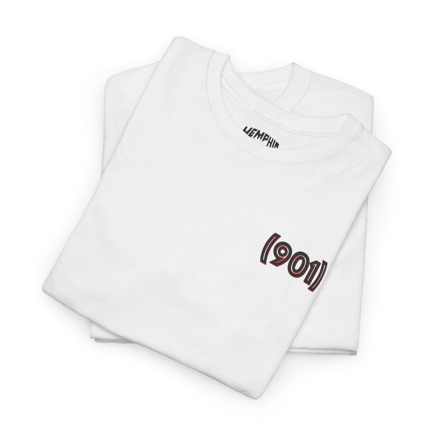 (901) Made Tee "White & Red"
