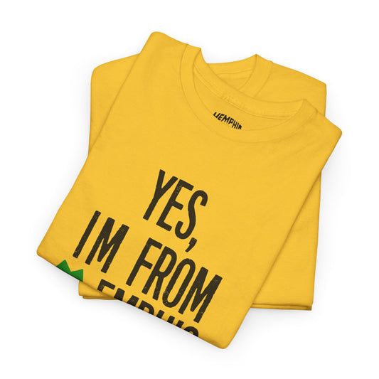 Yes, I'm From Memphis Signature Tee "Yellow & Black"