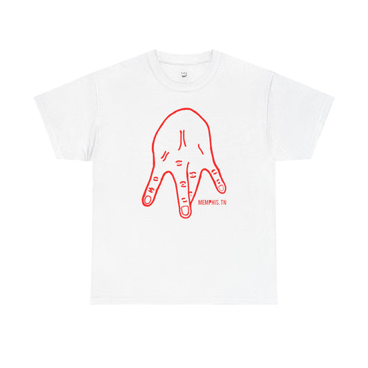 M-Hand Signature Tee "Fire Red"