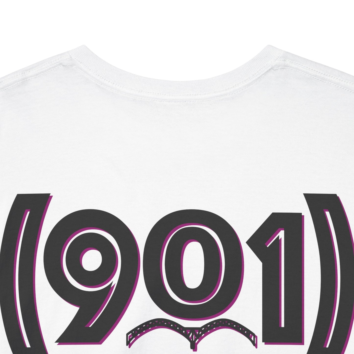 (901) Made Tee "White & Purple"
