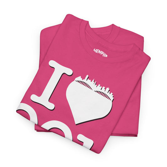 I Love 901 Tee "Hot Pink"