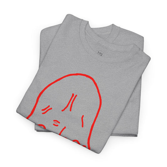M-Hand Signature Tee "Grey & Red"
