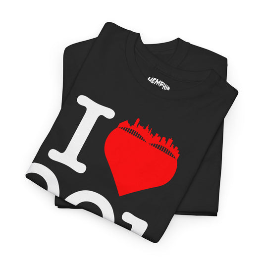 I Love 901 Tee "Blackout"