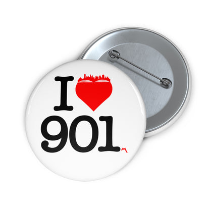 I Love 901 Pin-Back Button