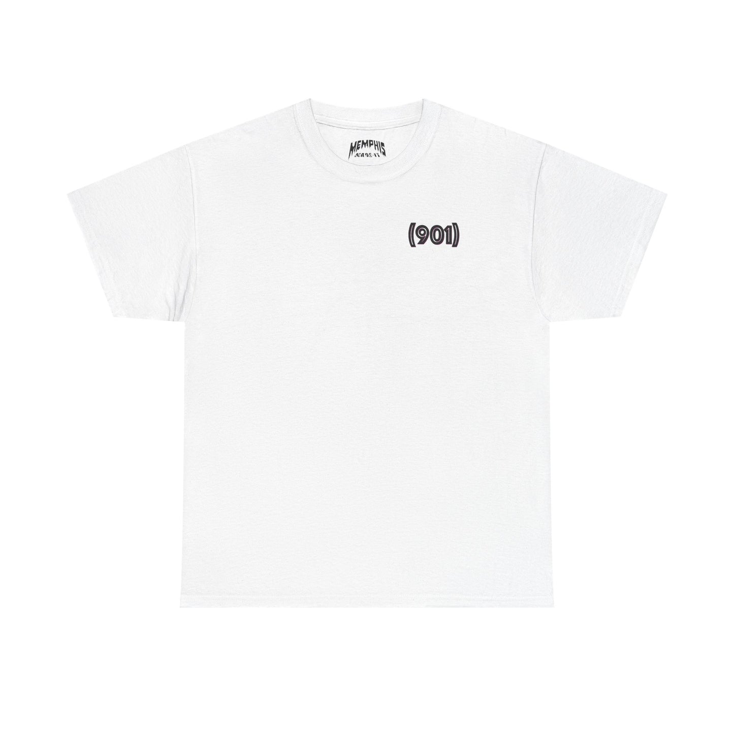 (901) Made Tee "White & Purple"