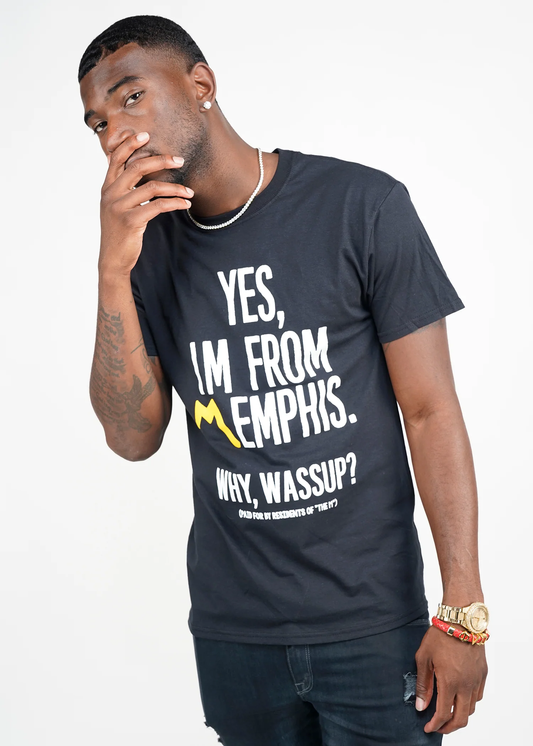 Yes, Im From Memphis Signature Tee "Classic Black"