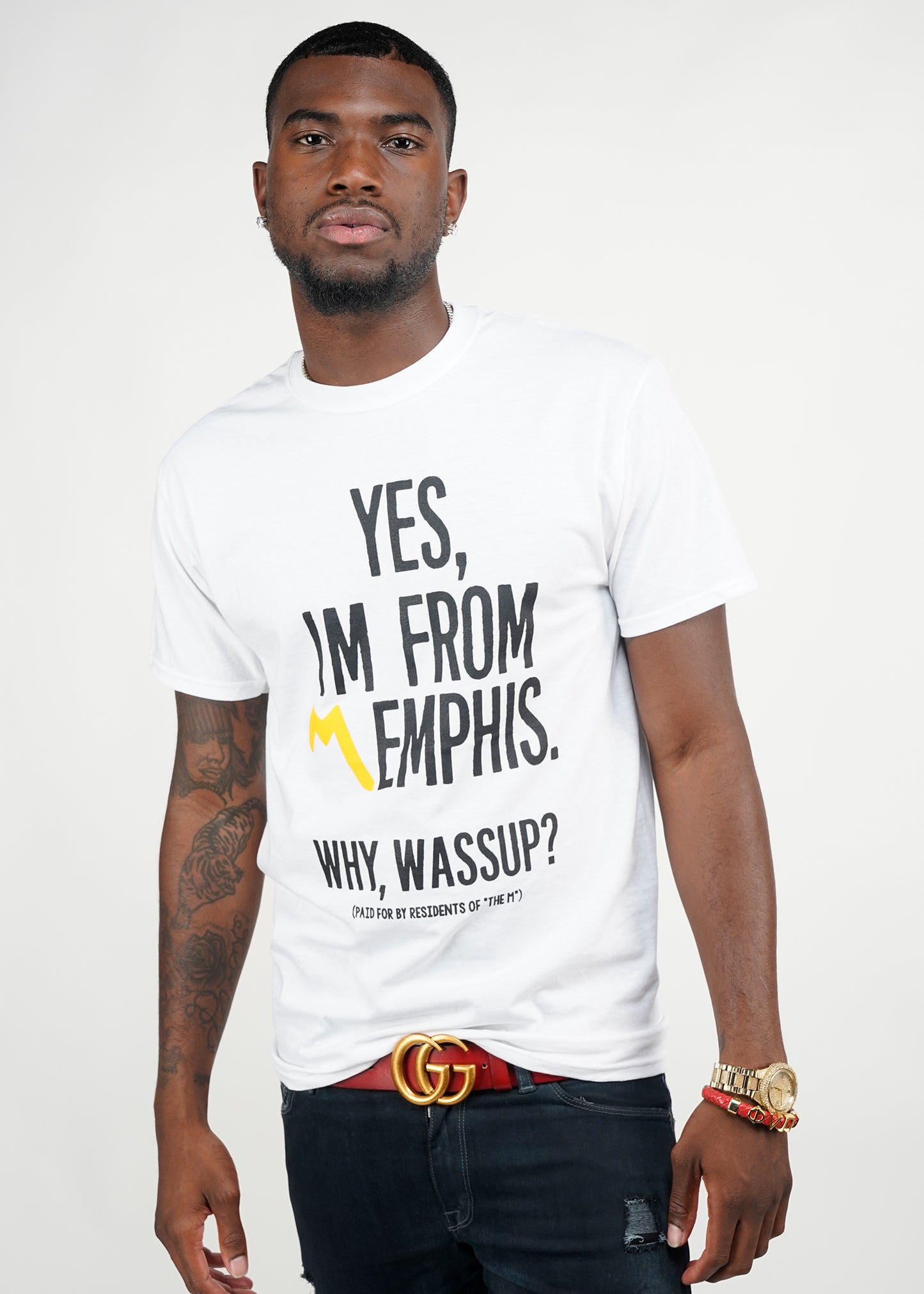 Yes, Im From Memphis Signature Tee "Classic White"