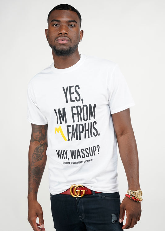 Yes, Im From Memphis Signature Tee "Classic White"
