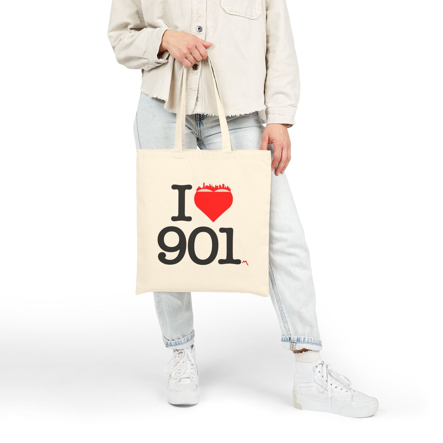I Love 901 Canvas Tote Bag