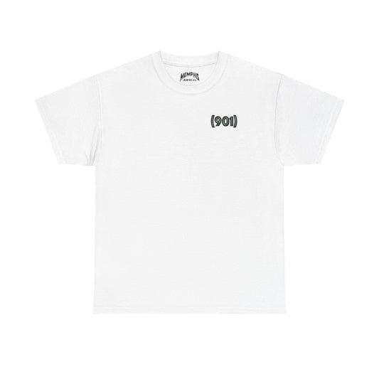 (901) Made Tee "White & Green"