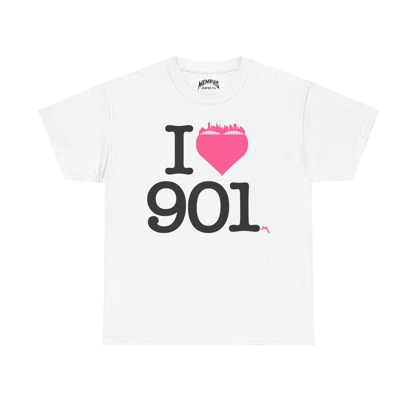 I Love 901 Tee "Pink Heart"