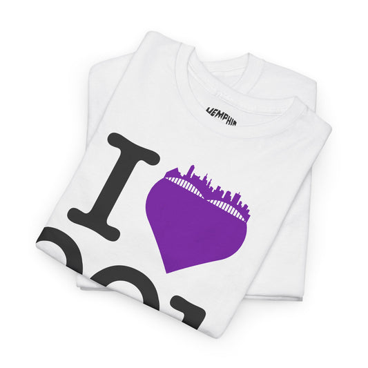 I Love 901 Tee "Purple Heart"