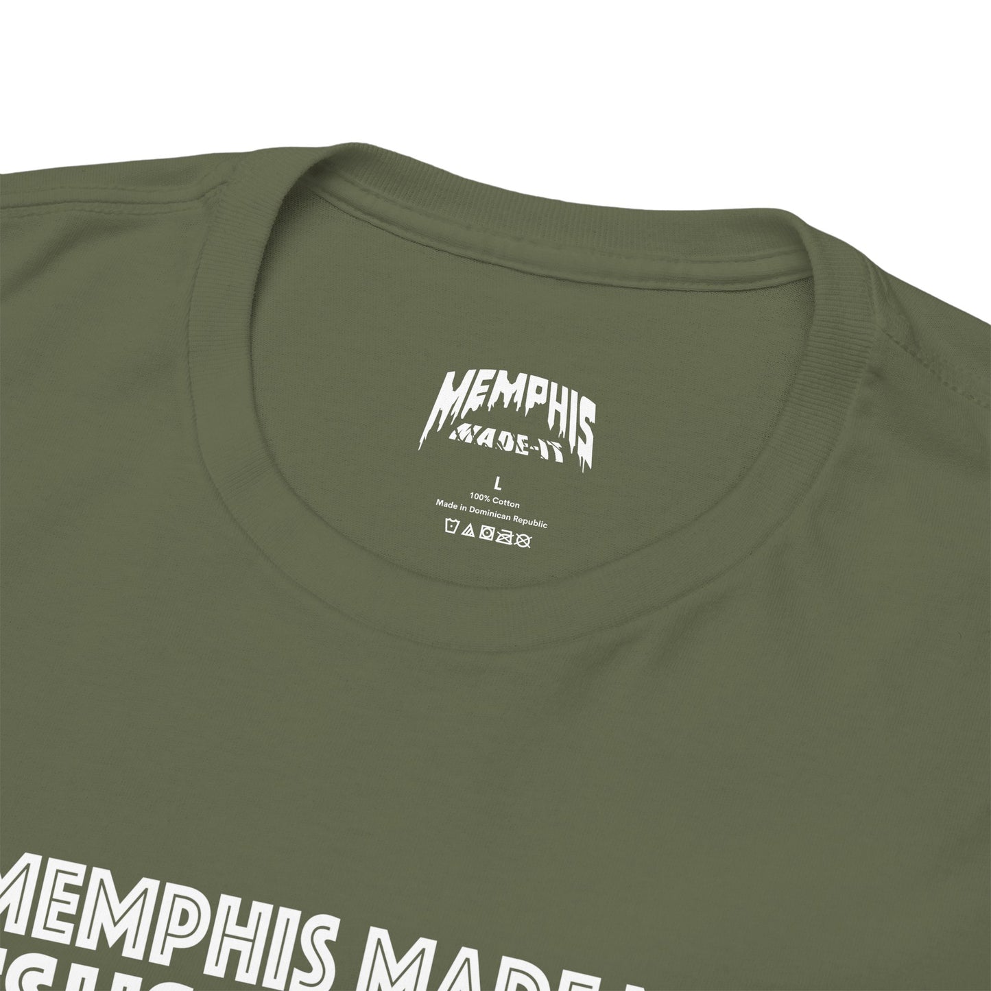 Memphis Made, Jesus Saved Tee "Olive Green"