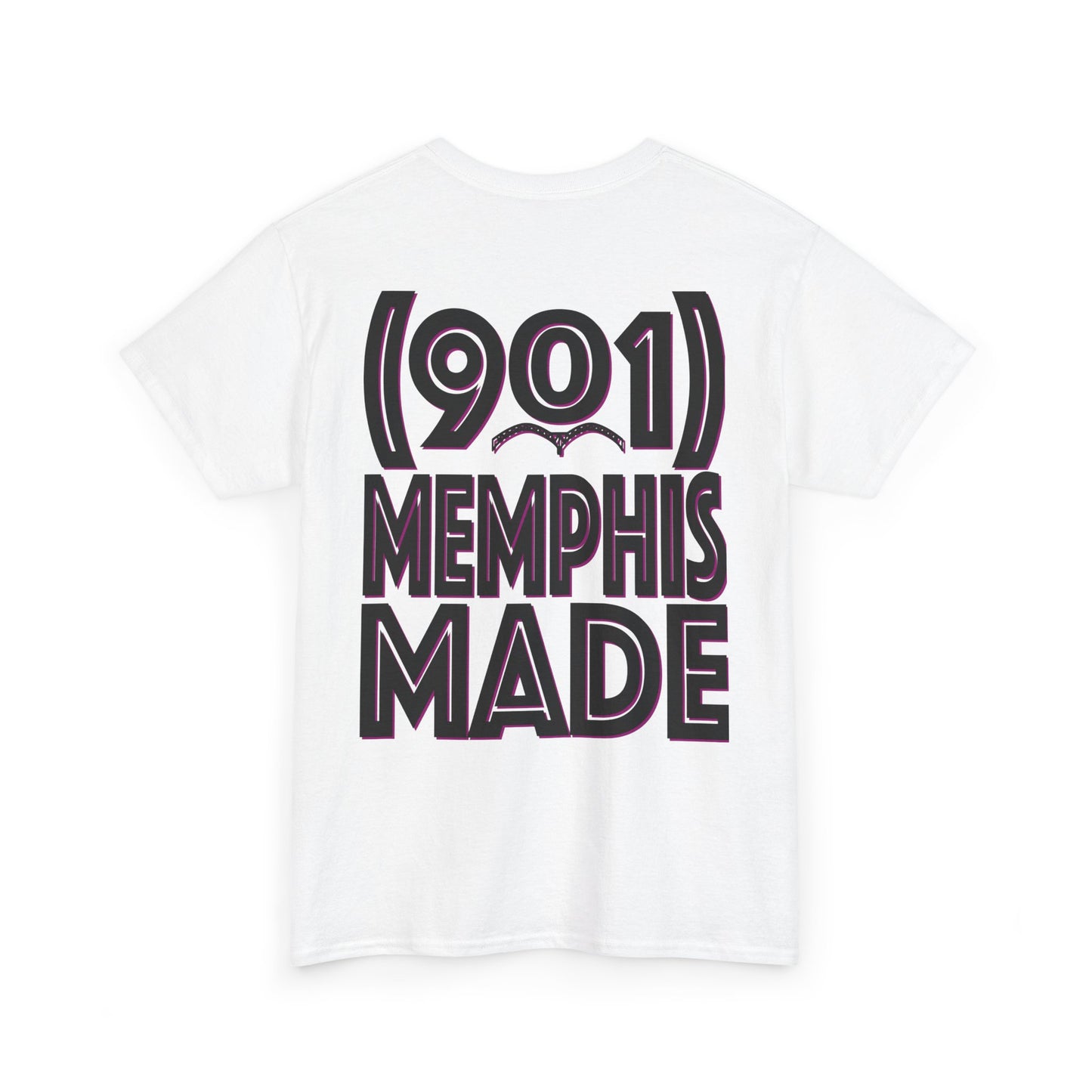 (901) Made Tee "White & Purple"
