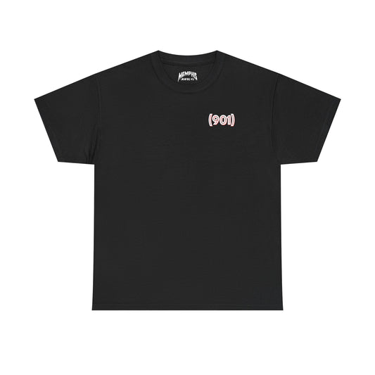 (901) Made Tee "Black, White & Red"