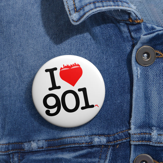 I Love 901 Pin-Back Button
