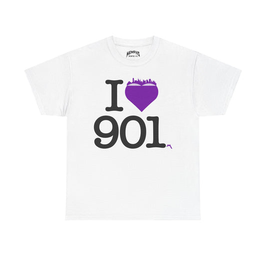 I Love 901 Tee "Purple Heart"