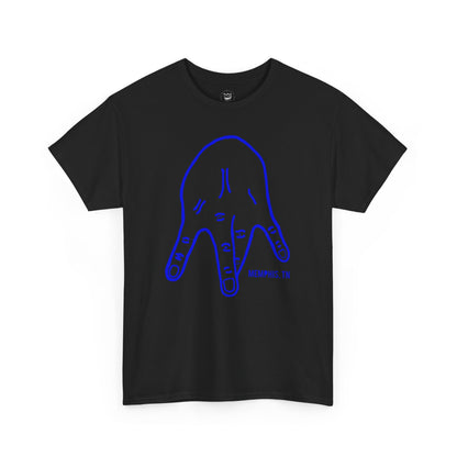 M-Hand Signature Tee "Black & Blue"