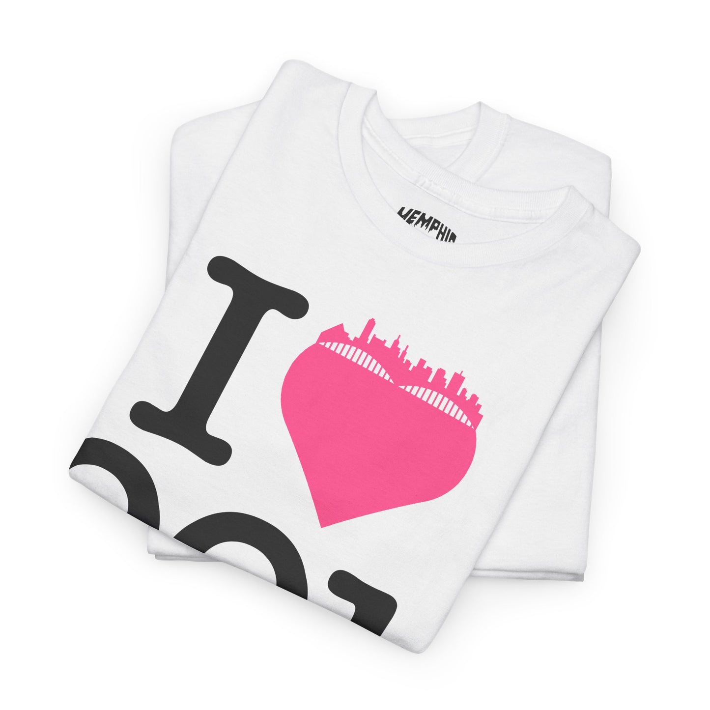 I Love 901 Tee "Pink Heart"
