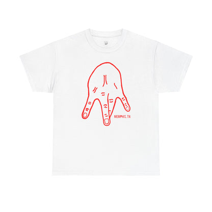 M-Hand Signature Tee "Fire Red"
